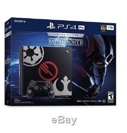 NEW Custom 4TB Star Wars Battlefront 2 Limited Sony PS4 PRO 4 TB PLAYSTATION 4K