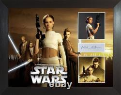 Natalie Portman Star Wars Custom Framed Signed Autograph Card Display COA