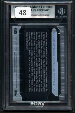 Natalie Portman signed autograph Star Wars Custom Cut Card Actress BAS Slabbed