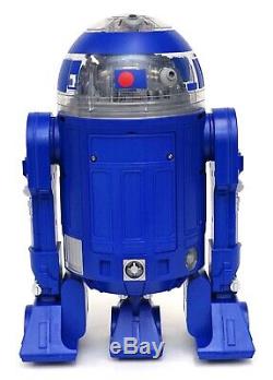 New Disney Star Wars Galaxy's Edge Droid Depot Blue Clear Custom R2 Astromech