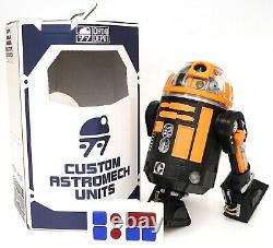 New Disney Star Wars Galaxy's Edge Droid Depot Orange Black Custom R2 Astromech