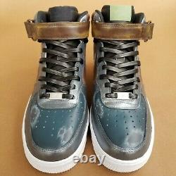 Nike Air Force 1'07 Mid Men's size 9 The Mandalorian Beskar Custom