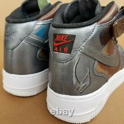 Nike Air Force 1'07 Mid Men's size 9 The Mandalorian Beskar Custom