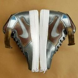 Nike Air Force 1'07 Mid Men's size 9 The Mandalorian Beskar Custom