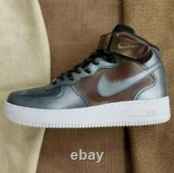 Nike Air Force 1'07 Mid Men's size 9 The Mandalorian Beskar Custom