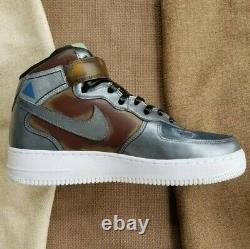 Nike Air Force 1'07 Mid Men's size 9 The Mandalorian Beskar Custom