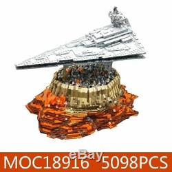 ORIGINAL 5098Pc Star Wars 18916 Star Destroyer over Jedha City Lego Custom set