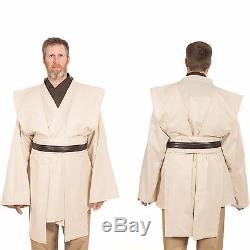 Obi-Wan Kenobi Jedi Costume Hallowen adult Star Wars Padawan Custom Cotton Robe