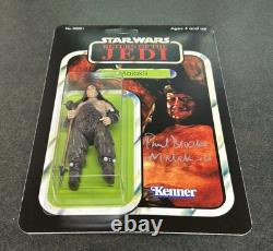 PAUL BROOKE Signed Malakili Rancor Keeper Star Wars Autograph Custom Figure ROTJ