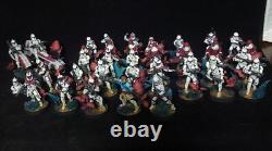 Painted Star Wars Legion Galactic Marines Clone Army Custom Alien Jungle Bases