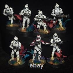 Painted Star Wars Legion Galactic Marines Clone Army Custom Alien Jungle Bases
