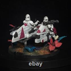 Painted Star Wars Legion Galactic Marines Clone Army Custom Alien Jungle Bases