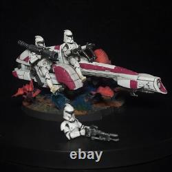 Painted Star Wars Legion Galactic Marines Clone Army Custom Alien Jungle Bases