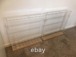 Pair Of Bespoke Clear Acrylic Display Case For Star Wars 3.75 Vintage Figures