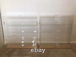 Pair Of Bespoke Clear Acrylic Display Case For Star Wars 3.75 Vintage Figures