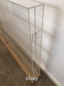 Pair Of Bespoke Clear Acrylic Display Case For Star Wars 3.75 Vintage Figures
