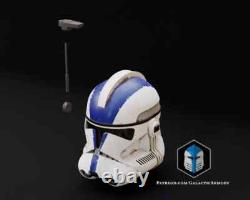 Phase 2 Clone Trooper Officer Helmet Galactic Armory DIY Painted