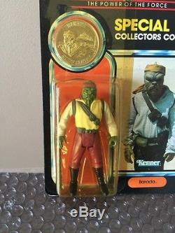 RARE 1984 KENNER STAR WARS POTF BARADA UNPUNCHED Custom Acrylic Case