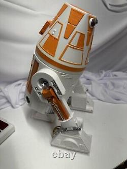 ROBOT Disney Custom Star Wars R2-D2 R4 White Orange Remote Control Droid Depot