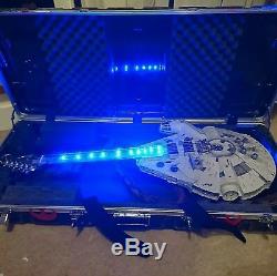 Rare Star Wars Custom Millennium Falcon Electric Guitar With Vintage Figures