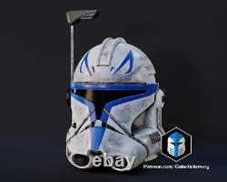 Republic Captain Rex, Clone Trooper Helmet Galactic Armory DIY Painted