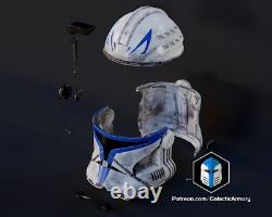 Republic Captain Rex, Clone Trooper Helmet Galactic Armory DIY Painted