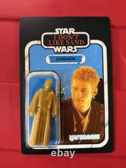 Retrogimmick Star Wars Custom Sandakin Figure (I Don't Like Sand) TVC Anakin