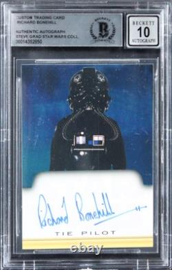 Richard Bonehill Star Wars Signed Custom Trading Card Auto 10! BAS Slabbed