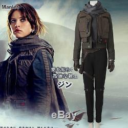Rogue One A Star Wars Story Jyn Erso Sergeant Costume Halloween Cosplay Outfit