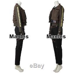 Rogue One A Star Wars Story Jyn Erso Sergeant Costume Halloween Cosplay Outfit