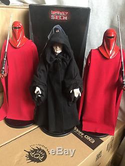 Sideshow Star Wars The Emperor And Custom Royal Guards 1/6 Same As Hot Toys Jedi