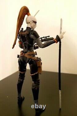 STAR CLONE WARS 6 Custom Black Series Mandalorian lot AURRA SING ASSASSIN Armor