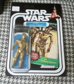 STAR WARS C-3PO 6 Golden Rod Boner Custom Figure & Card MOC
