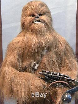 STAR WARS CUSTOM 1/6 SCALE 15 CHEWBACCA with BOWCASTER RIFLE! HOT TOYS SIDESHOW