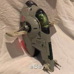 STAR WARS CUSTOM Vintage 1981 Boba Fett SLAVE 1 with CUSTOM LIGHTS IN BOX