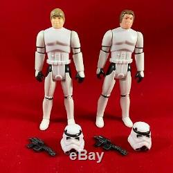 Han Solo & Luke Stormtrooper Outfit Star Wars repro custom vintage-style figures 