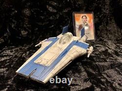 STAR WARS Custom Tallie Lintra A Wing Fighter Model TOPPS SIGNATURE 75/99