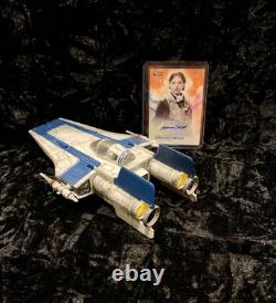 STAR WARS Custom Tallie Lintra A Wing Fighter Model TOPPS SIGNATURE 75/99