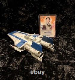 STAR WARS Custom Tallie Lintra A Wing Fighter Model TOPPS SIGNATURE 75/99