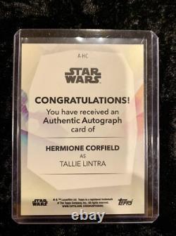 STAR WARS Custom Tallie Lintra A Wing Fighter Model TOPPS SIGNATURE 75/99