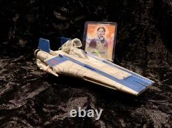 STAR WARS Custom Tallie Lintra A Wing Fighter Model TOPPS SIGNATURE 75/99