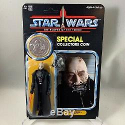 STAR WARS DARTH VADER UNMASKED Figure on Custom Vintage POTF Cardback MOC