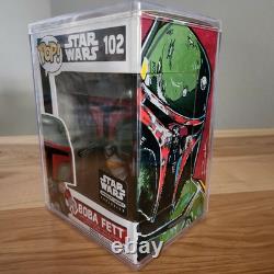 STAR WARS Funko CUSTOM ARTWORK of Boba Fett #102 Smuggler's Bounty Exclusive