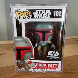 STAR WARS Funko CUSTOM ARTWORK of Boba Fett #102 Smuggler's Bounty Exclusive