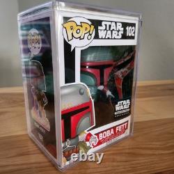 STAR WARS Funko CUSTOM ARTWORK of Boba Fett #102 Smuggler's Bounty Exclusive
