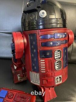 STAR WARS GALAXY'S EDGE DROID DEPOT CUSTOM Painted ASTROMECH R2 Remote Red Stars