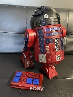 STAR WARS GALAXY'S EDGE DROID DEPOT CUSTOM Painted ASTROMECH R2 Remote Red Stars