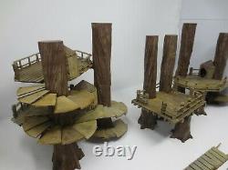 STAR WARS LEGION EWOK VILLAGE Custom Terrain made and painted G333