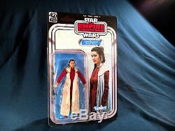 STAR WARS LEIA (BESPIN GOWN) 6 Black Series CUSTOM 40th ESB CARD BACK Prototype