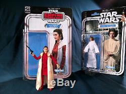 STAR WARS LEIA (BESPIN GOWN) 6 Black Series CUSTOM 40th ESB CARD BACK Prototype